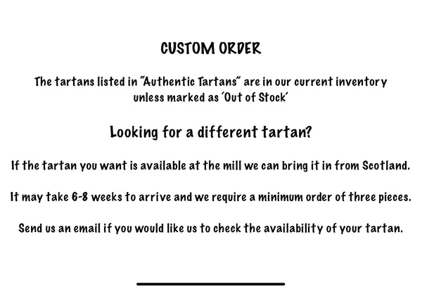 AUTHENTIC TARTANS - CUSTOM