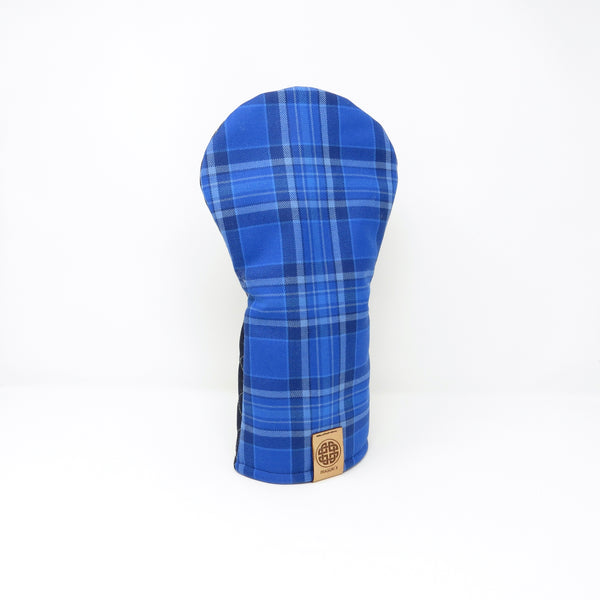 Driver Headcover, Skye Blue Tartan   Keyhole Style