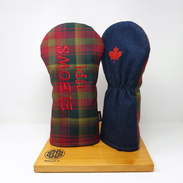 Keyhole Driver Headcover, Canada Maple Tartan & Denim