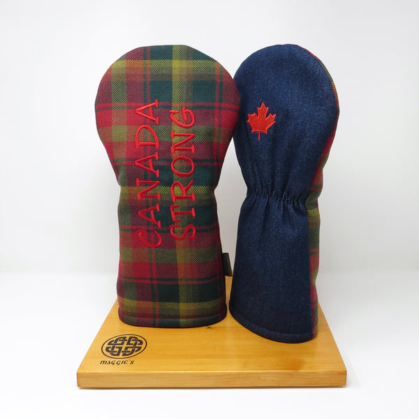 Keyhole Driver Headcover, Canada Maple Tartan & Denim