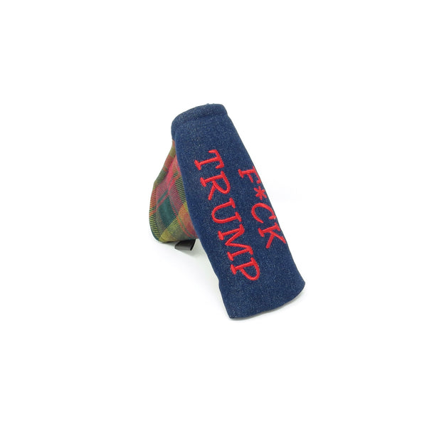 Putter Cover, Blade - CANADA MAPLE Tartan & Denim