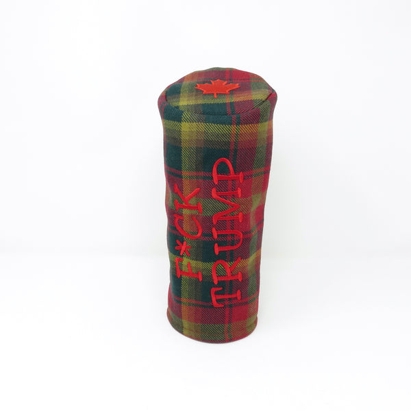 Pipe Style Driver Headcover - Canada Maple Tartan