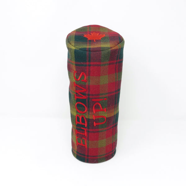 Pipe Style Driver Headcover - Canada Maple Tartan