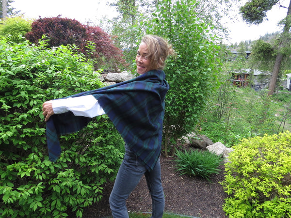 BLACK WATCH Tartan Blanket Scarf