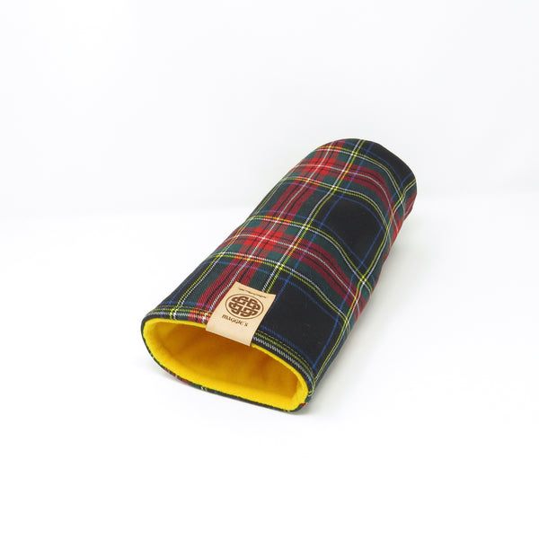 NEW Pipe Style Driver Headcover - Black Stuart Tartan