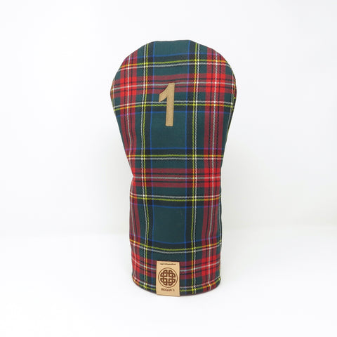 NEW Keyhole Driver Headcover, Green Stuart Tartan