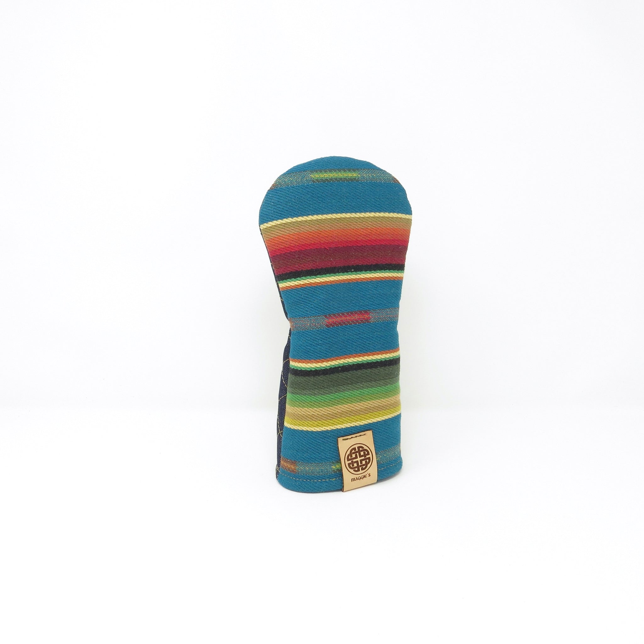 Keyhole Fairway Wood Headcover, Tribal & Denim