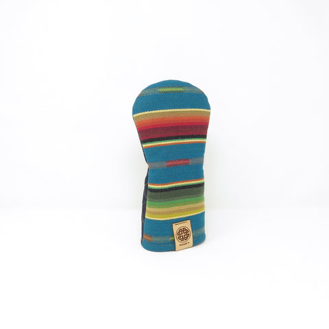 Keyhole Fairway Wood Headcover, Tribal & Denim