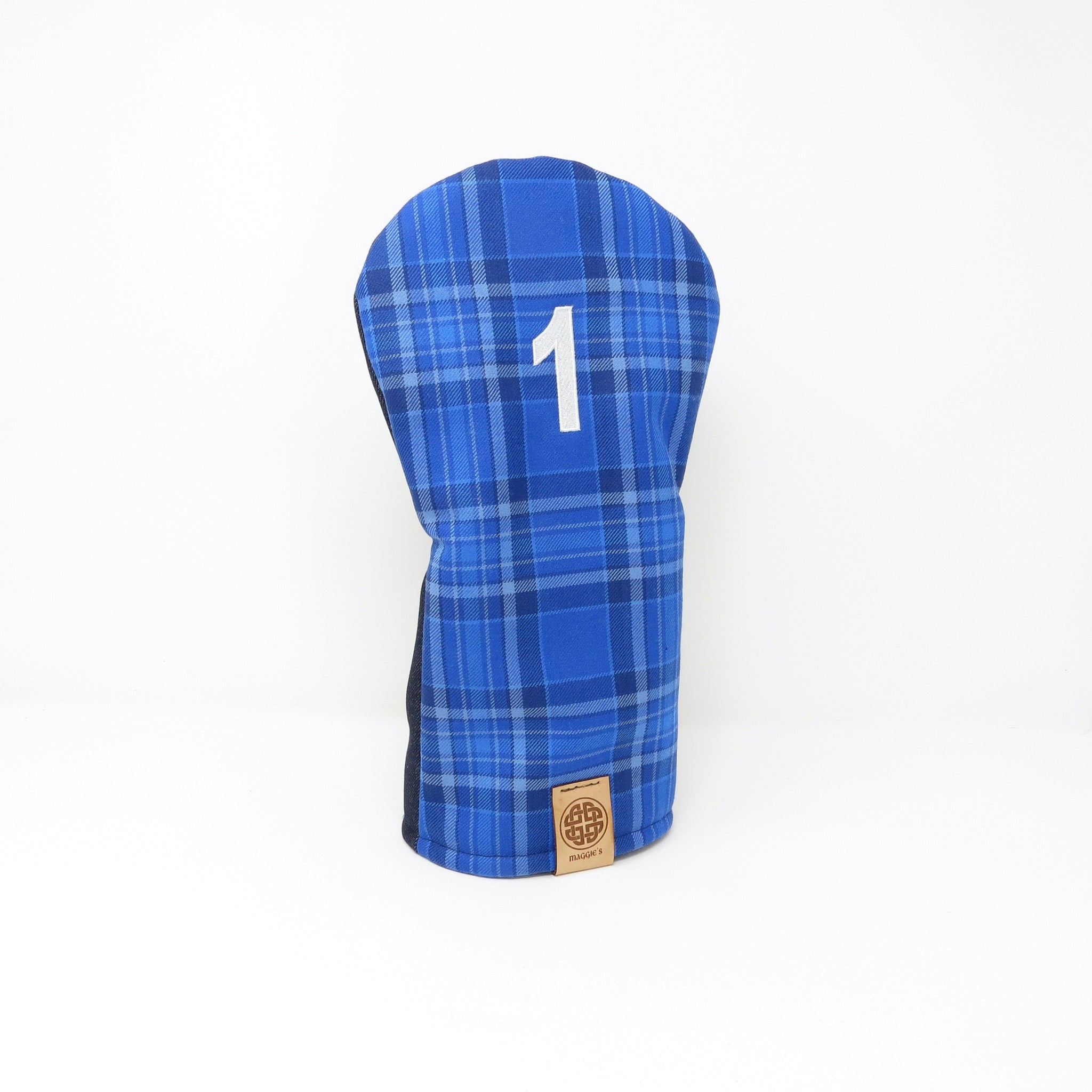 Driver Headcover, Skye Blue Tartan   Keyhole Style