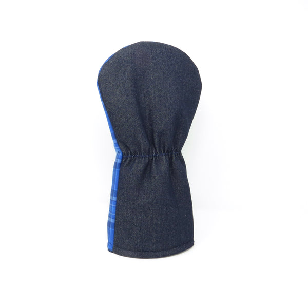 Driver Headcover, Skye Blue Tartan   Keyhole Style