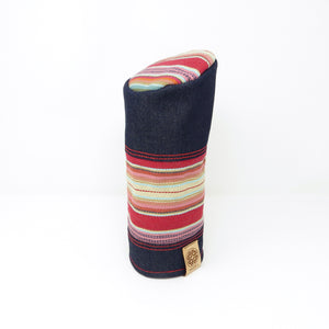 PIPE Style Driver Headcover, Red Sky & Denim