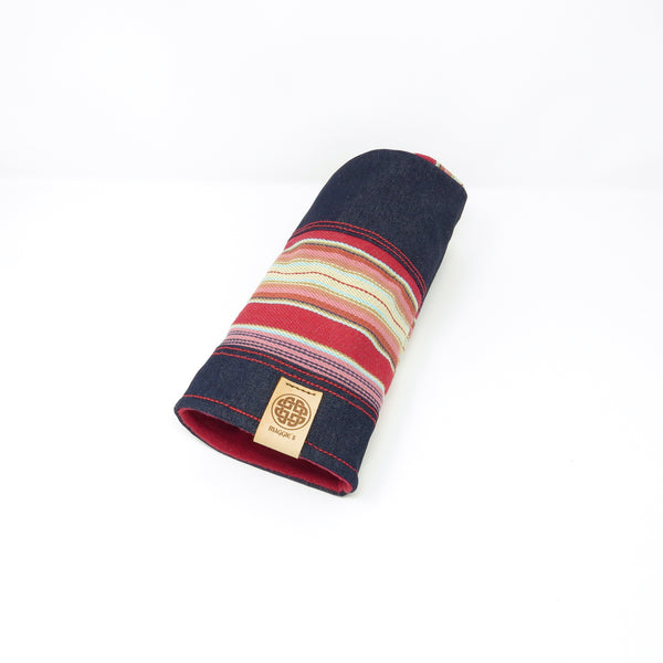 PIPE Style Driver Headcover, Red Sky & Denim