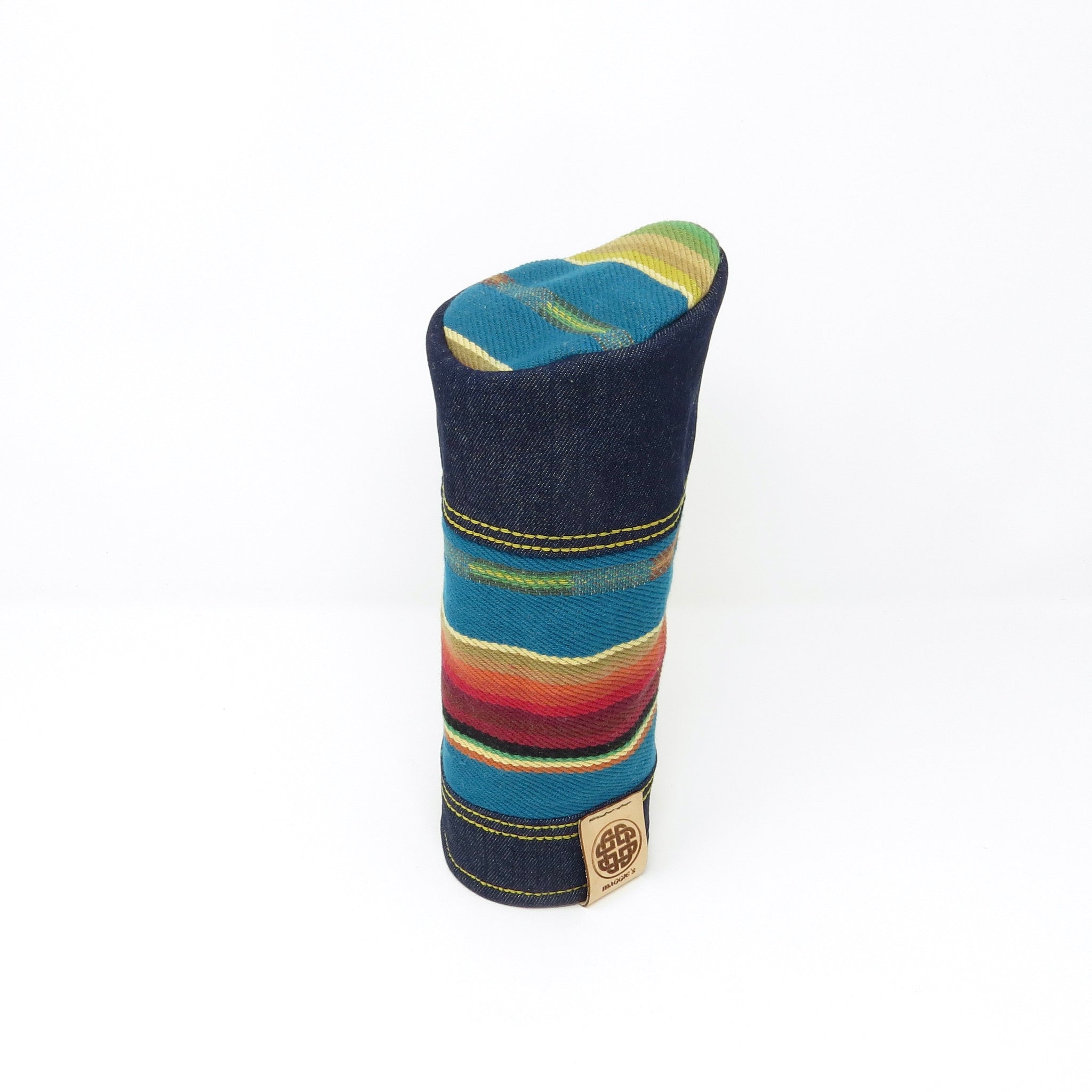 PIPE Style Fairway Wood Headcover, TRIBAL & Denim