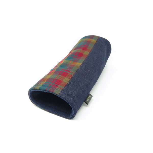 Pipe Style Driver Headcover - Canada Maple Tartan & Denim
