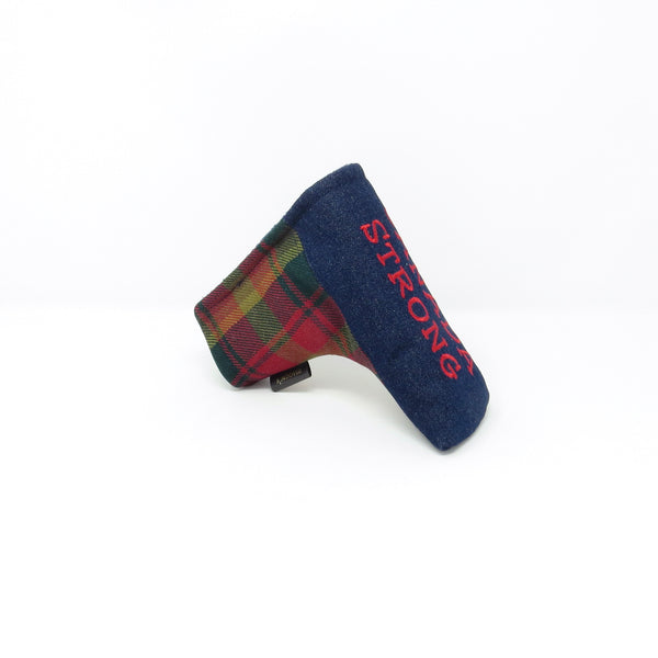 Putter Cover, Half-Mallet - CANADA MAPLE Tartan & Denim