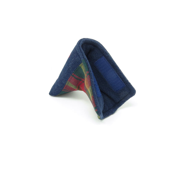 Putter Cover, Half-Mallet - CANADA MAPLE Tartan & Denim