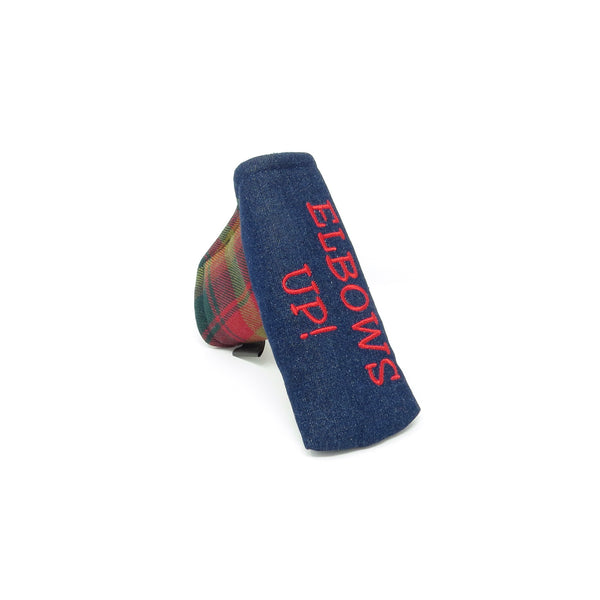 Putter Cover, Blade - CANADA MAPLE Tartan & Denim