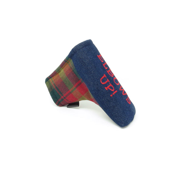 Putter Cover, Blade - CANADA MAPLE Tartan & Denim