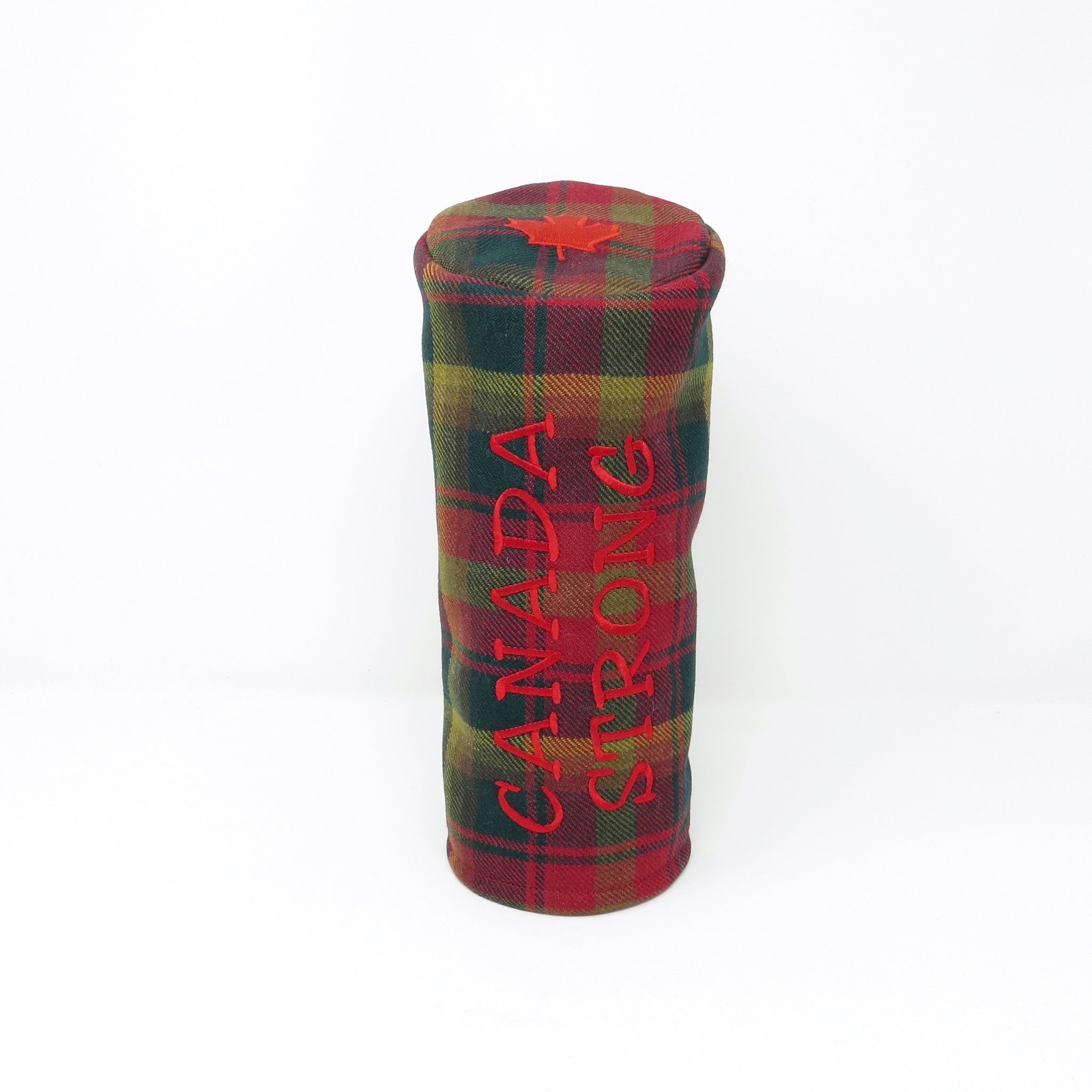 Pipe Style Driver Headcover - Canada Maple Tartan