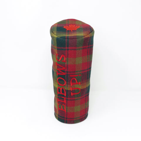 Pipe Style Driver Headcover - Canada Maple Tartan