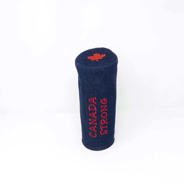 Pipe Style Fairway Wood Headcover - Canada Maple All Denim