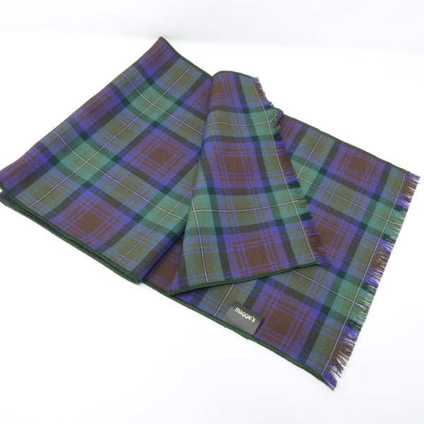 Unisex Wool Tartan Scarf
