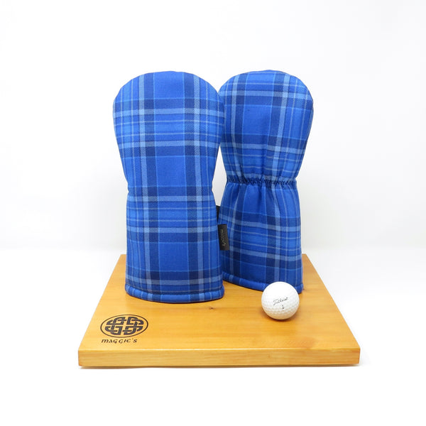 Keyhole Fairway Wood Headcover, Skye Blue Tartan