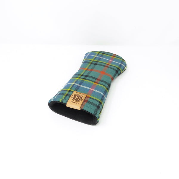 Keyhole Fairway Wood Headcover, Bissett Tartan with Top-Stitched Denim Back